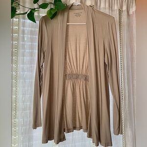 Charter Club Women’s Tan Long Sleeve Cardigan Size Petite Medium